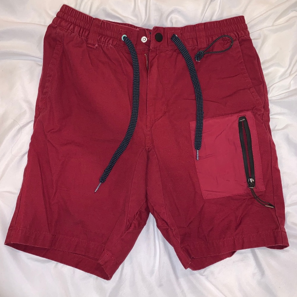 Modern Amusement Red Shorts